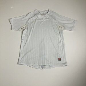 Nike‎ Men Dri-FIT T-Shirt Short Sleeve Athletic Color White Large H126